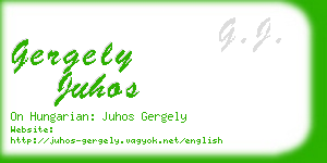 gergely juhos business card